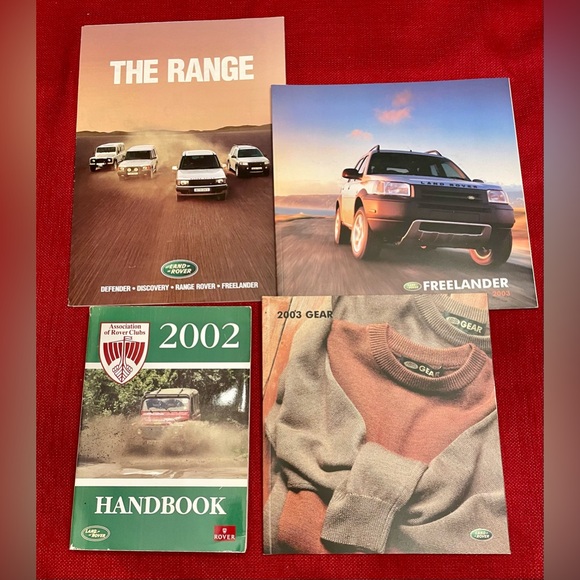 Lot of 8 Land Rover Collectibles Hat- Patch-Pin-Pull out poster-Booklets-Book - Picture 7 of 9